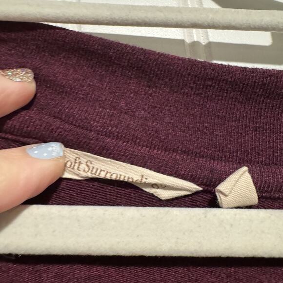 Soft Surroundings Madeline Tunic Sweater Layered Purple Windsor Wine Size 1X - Picture 4 of 7